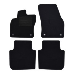 Πατάκια δαπέδου μοκέτας Standard μαύρα συμβατά για Skoda Kodiaq/ VW Tiguan Allspace/ Seat Tarraco 4τμχ