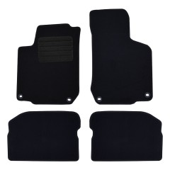 Πατάκια δαπέδου μοκέτας Standard μαύρα συμβατά για Skoda Octavia (I)/ Volkswagen Golf (IV) 4τμχ.