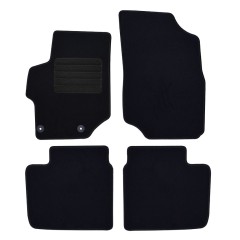 Πατάκια δαπέδου μοκέτας Standard μαύρα για Citroen C-Elysse / Peugeot 301 4τμχ