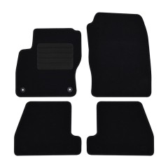 Πατάκια δαπέδου μοκέτας Standard μαύρα συμβατά για Ford Focus (III) 4τμχ