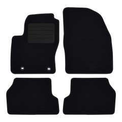 Πατάκια δαπέδου μοκέτας Standard μαύρα συμβατά για Ford Focus (II) 4τμχ.