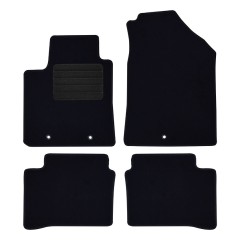Πατάκια δαπέδου μοκέτας Standard μαύρα συμβατά για Hyundai i10 (II) 4τμχ.