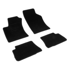 Πατάκια δαπέδου μοκέτας Standard μαύρα συμβατά για Hyundai Getz 4τμχ.