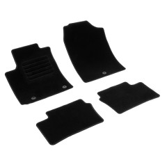 Πατάκια δαπέδου μοκέτας Standard μαύρα για Kia Picanto (III) 4τμχ