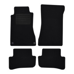 Πατάκια δαπέδου μοκέτας Standard μαύρα για Mercedes Benz C-Class (W203) 4τμχ