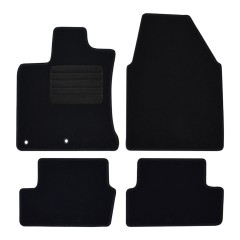 Πατάκια δαπέδου μοκέτας Standard μαύρα συμβατά για Nissan Qashqai (J10) 4τμχ