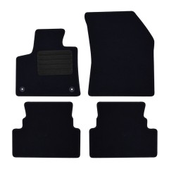 Πατάκια δαπέδου μοκέτας Standard μαύρα για Opel Grandland X/ Peugeot 3008 (II) 4τμχ