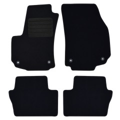 Πατάκια δαπέδου μοκέτας Standard μαύρα για Opel Zafira (B) 4τμχ
