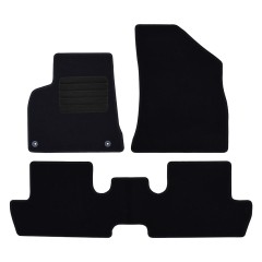 Πατάκια δαπέδου μοκέτας Standard μαύρα συμβατά για Peugeot 3008 (I) 3τμχ.