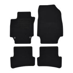 Πατάκια δαπέδου μοκέτας Standard μαύρα συμβατά για Renault Captur (I) 4τμχ.