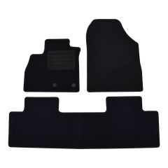 Πατάκια δαπέδου μοκέτας Standard μαύρα συμβατά για Renault Scenic (IV) 3τμχ.