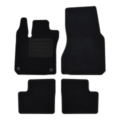 Πατάκια δαπέδου μοκέτας Standard μαύρα συμβατά για Renault Twingo (III) 4τμχ