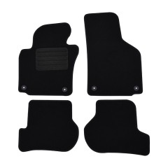 Πατάκια δαπέδου μοκέτας Standard μαύρα συμβατά για Seat Leon (II) 4τμχ.