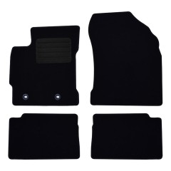 Πατάκια δαπέδου μοκέτας Standard μαύρα συμβατά για Toyota Auris (II) 4τμχ.