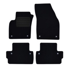 Πατάκια δαπέδου μοκέτας Standard μαύρα συμβατά για Volvo C30 4τμχ