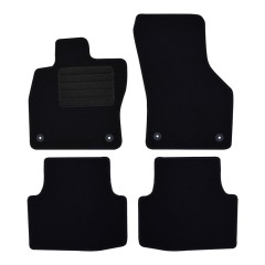 Πατάκια δαπέδου μοκέτας Standard μαύρα συμβατά για Volkswagen Passat (B8) 4τμχ.