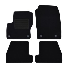 Πατάκια δαπέδου μοκέτας Standard μαύρα συμβατά για Ford Focus (III Facelift) 4τμχ