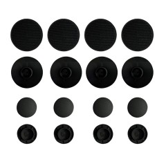 Κουμπώματα στρογγυλά μαύρα σετ για Tesla 4τμχ