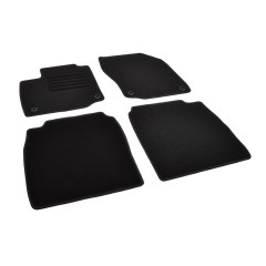 Πατάκια δαπέδου μοκέτας Standard μαύρα συμβατά για Honda Civic (IX) Hatchback (Πετρέλαιο) 4τμχ.