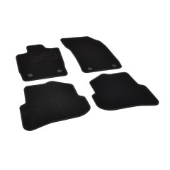 Πατάκια δαπέδου μοκέτας Standard μαύρα συμβατά για Audi A1 4τμχ.