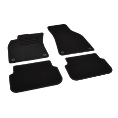 Πατάκια δαπέδου μοκέτας Standard μαύρα συμβατά για Audi A6 (C6) 4τμχ