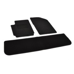 Πατάκια δαπέδου μοκέτας Standard μαύρα για Citroen Xsara Picasso 3τμχ