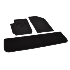 Πατάκια δαπέδου μοκέτας Standard μαύρα συμβατά για Citroen Xsara Picasso 3τμχ.