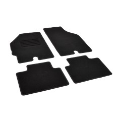 Πατάκια δαπέδου μοκέτας Standard μαύρα για Fiat Punto (188) 4τμχ