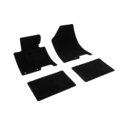 Πατάκια δαπέδου μοκέτας Standard μαύρα συμβατά για Hyundai i40 4τμχ.