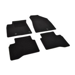 Πατάκια δαπέδου μοκέτας Standard μαύρα συμβατά για Kia Niro 4τμχ.