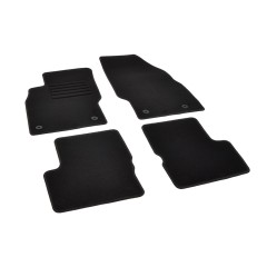 Πατάκια δαπέδου μοκέτας Standard μαύρα συμβατά για Opel Corsa (D/ E) 4τμχ.