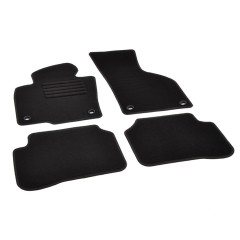 Πατάκια δαπέδου μοκέτας Standard μαύρα συμβατά για Volkswagen Passat (B6 / B7) 4τμχ.