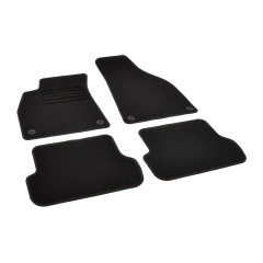 Πατάκια δαπέδου μοκέτας Standard μαύρα συμβατό για Audi A4 (B6/B7)/ Seat Exeo 4τμχ.