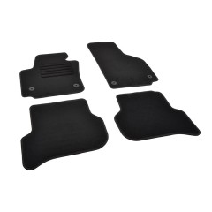 Πατάκια δαπέδου μοκέτας Standard μαύρα συμβατά για Seat Altea/ Altea XL 4τμχ