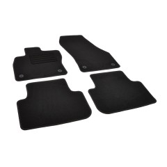 Πατάκια δαπέδου μοκέτας Standard μαύρα συμβατά για VW Golf VII Sportsvan 4τμχ