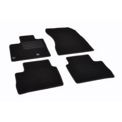 Πατάκια δαπέδου μοκέτας Standard μαύρα συμβατά για Nissan Qashqai (J12) 4τμχ.