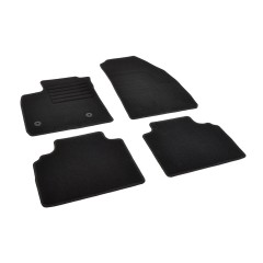 Πατάκια δαπέδου μοκέτας Standard μαύρα συμβατά για Ford Tourneo Courier 4τμχ.