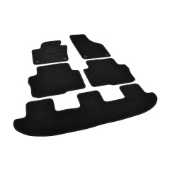 Πατάκια δαπέδου μοκέτας Standard μαύρα για Volkswagen Sharan (II) / Seat Alhambra (II) (7θέσεις) 5τμχ