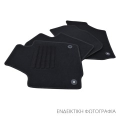 Πατάκια δαπέδου μοκέτας Standard μαύρα για Dacia Spring / Logan (III) 4τμχ