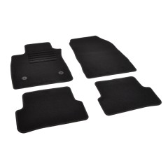 Πατάκια δαπέδου μοκέτας Standard μαύρα συμβατά για Renault Clio (IV) 4τμχ.