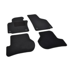 Πατάκια δαπέδου μοκέτας Standard μαύρα συμβατά για Volkswagen Golf (V/VI)/ Jetta (V) 4τμχ.