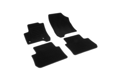 Πατάκια δαπέδου μοκέτας Standard μαύρα για Citroen C3 Picasso 4τμχ