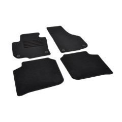 Πατάκια δαπέδου μοκέτας Standard μαύρα συμβατά για Skoda Superb (II) 4τμχ