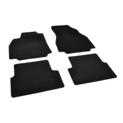 Πατάκια δαπέδου μοκέτας Standard μαύρα συμβατά για Renault Megane II 4τμχ.