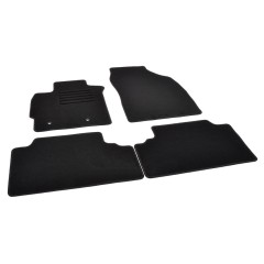 Πατάκια δαπέδου μοκέτας Standard μαύρα συμβατά για Toyota Auris I/ Corolla X 4D (E140/E150) 4τμχ.
