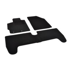 Πατάκια δαπέδου μοκέτας Standard μαύρα συμβατά για Toyota Yaris (IΙ) 3τμχ.