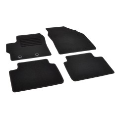 Πατάκια δαπέδου μοκέτας Standard μαύρα συμβατά για Toyota Yaris (IV)/ Yaris (IV) Hybrid/ Mazda 2 Hybrid 4τμχ.