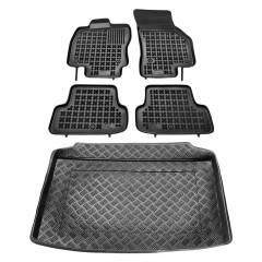 Πατάκια δαπέδου με πορτ μπαγκάζ σετ για Audi A3 3D/5D (8V) με ρεζέρβα ανάγκης 5τμχ