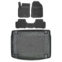 Πατάκια δαπέδου με πορτ μπαγκάζ σετ για Kia Ceed (III) Hatchback (Upper) 4τμχ