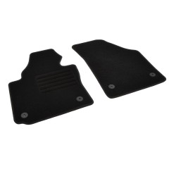 Πατάκια δαπέδου μοκέτας Standard μαύρα συμβατά για VW Caddy 2D 2τμχ.
